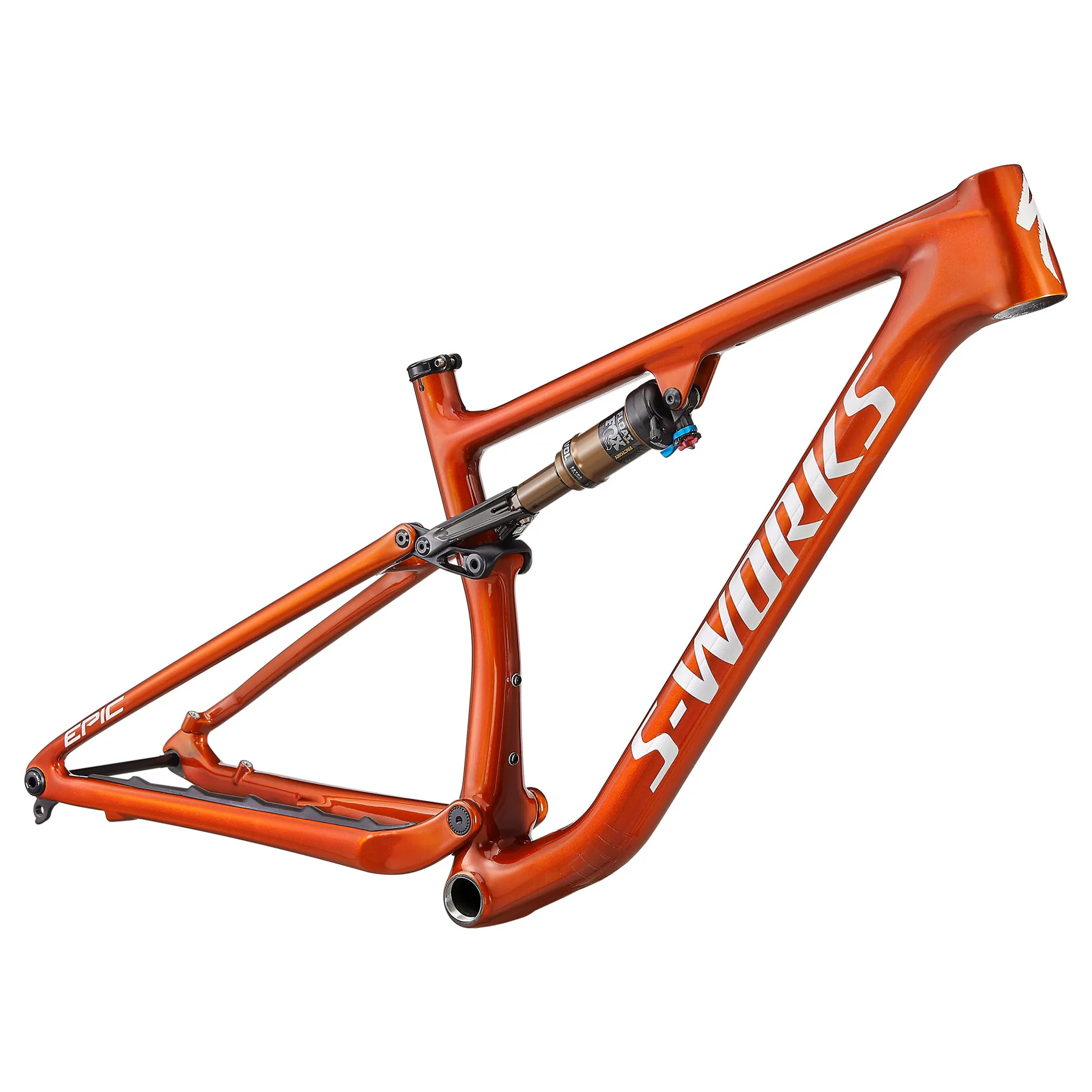 2022 S-Works Epic Evo Mountain Bike Frameset Gloss Orange Tint over Spectraflair
