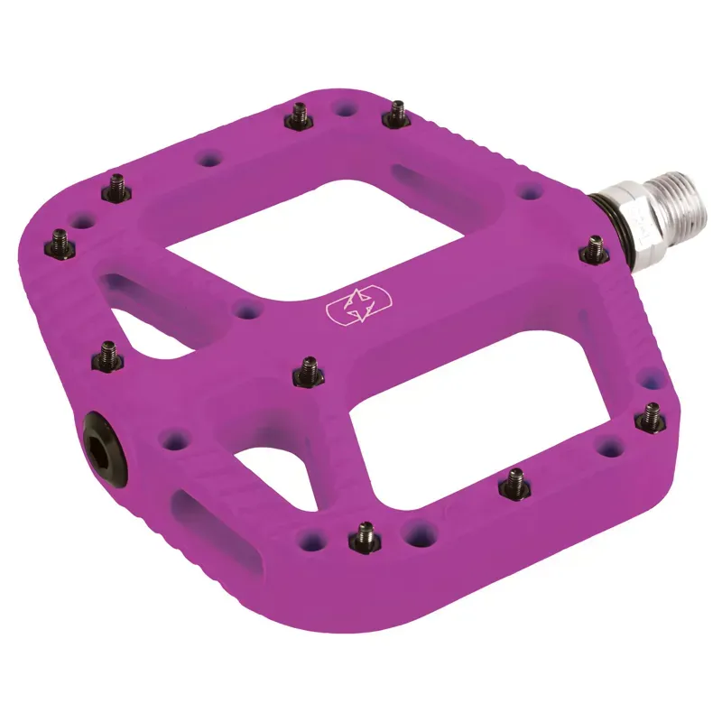 Oxford Loam 20 Nylon Flat Bike Pedals - Purple