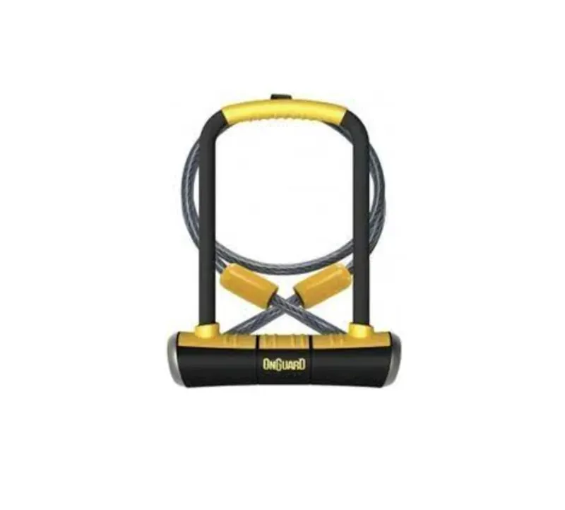 OnGuard Pitbull DT 115 x 230mm D-Lock Bike Lock - Black/Yellow