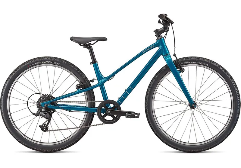 Specialized Jett 24 Kids Mountain Bike - Gloss Teal Tint/Flake Silver
