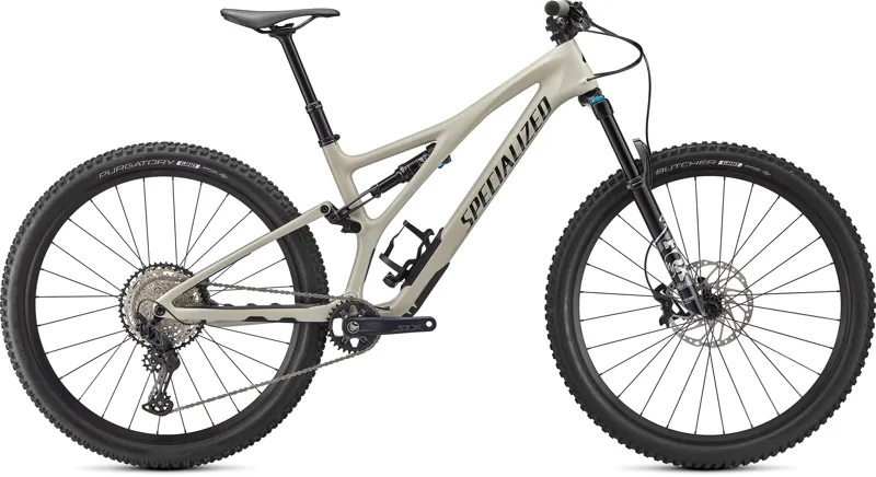 2021 Specialized Stumpjumper Comp FSR Mountain Bike Gloss White  Mountains/Black