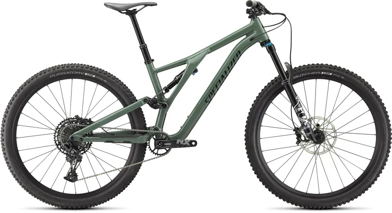 2022 Specialized Stumpjumper Comp Alloy FSR Mountain Bike - Gloss Sage Green