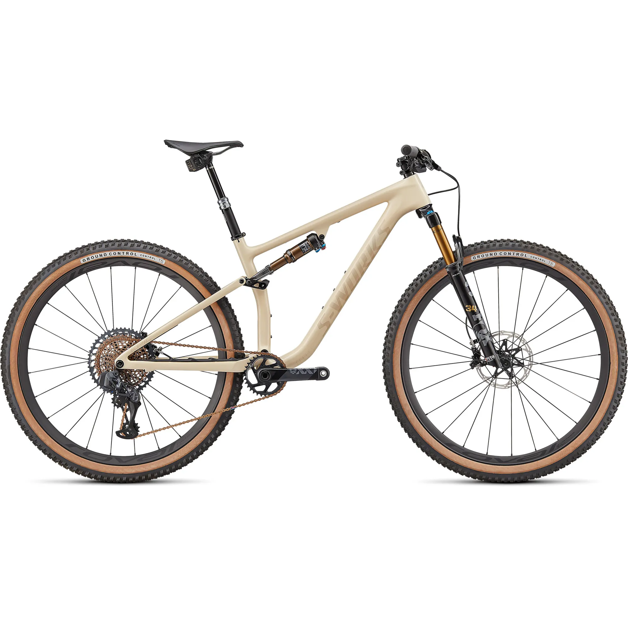 2022 S-Works Epic Evo Full Suspension Mountain Bike Gloss Sand
