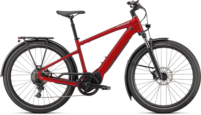 2023 Specialized Turbo Vado 4.0 Electric Hybrid Bike - Red Tint/Silver