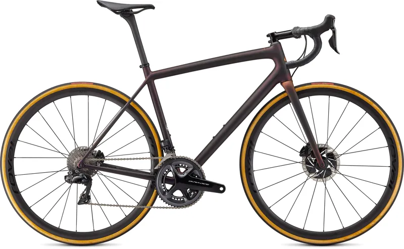 2021 S-Works Aethos Dura-Ace Di2 Road Bike - Satin Carbon/Red Gold