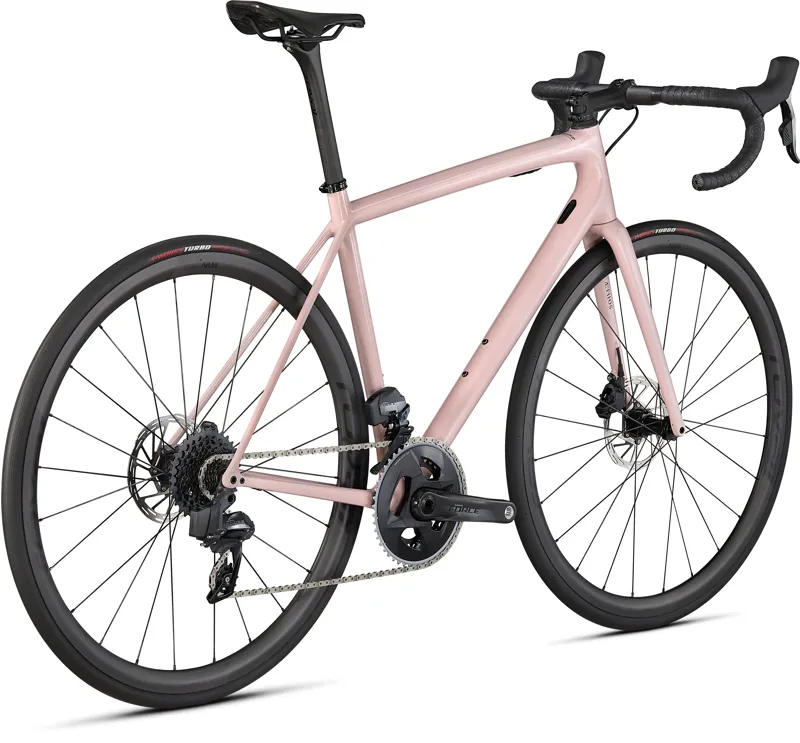2021 Specialized Aethos Pro SRAM Force eTap AXS Road Bike - Gloss Blush/Satin Tarmac Black-2