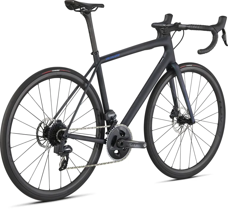 2021 Specialized Aethos Pro SRAM Force eTap AXS Road Bike - Satin Blue Murano/Carbon/Cobalt-2