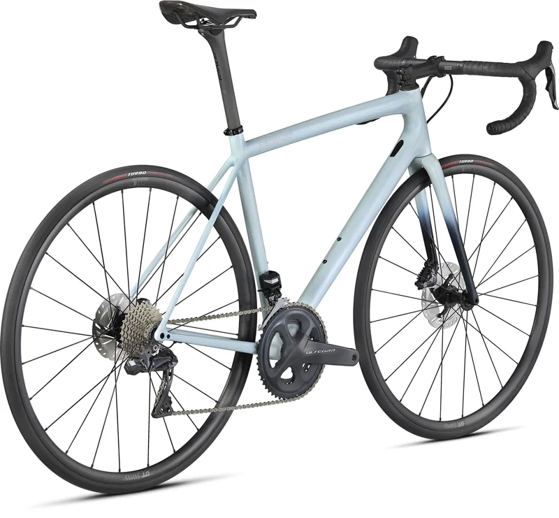 2021 Specialized Aethos Expert Road Bike - Gloss Ice Blue/Teal Tint/Flake Silver-2