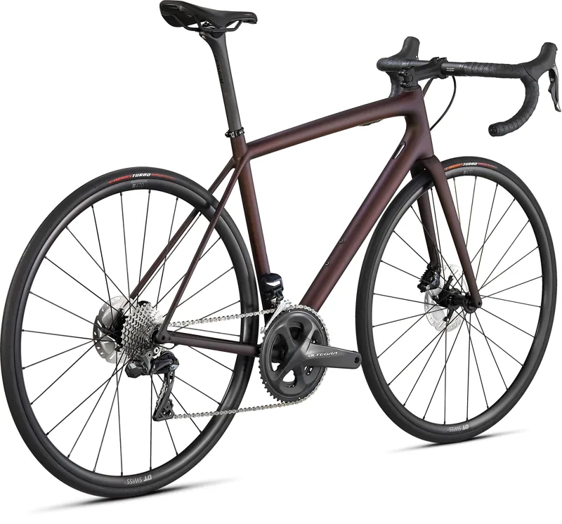 2021 Specialized Aethos Expert Road Bike - Satin Red Tint/Dream Silver-2