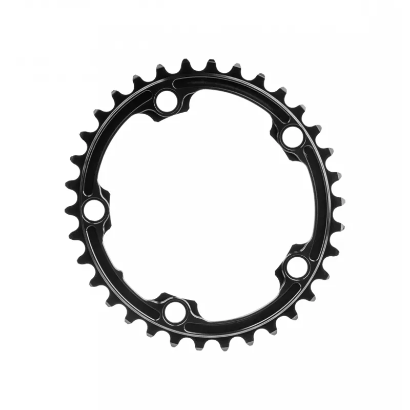 Absolute Black Road Oval 110/5 110BCD Chainring - Black