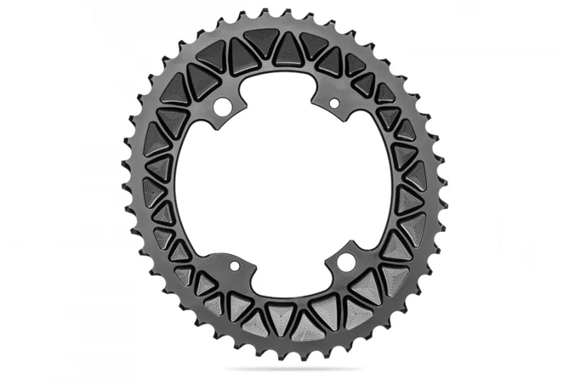 Absolute Black Road Oval Sub-Compact 110/4 30T Chainring - Black