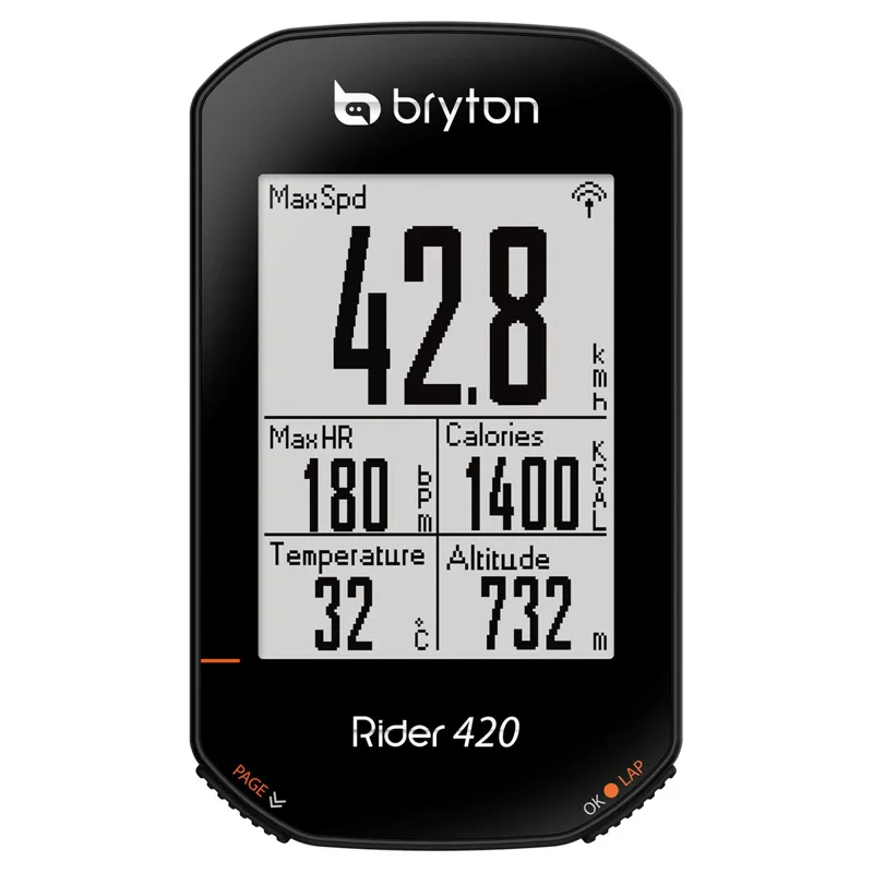 Bryton Rider 420H GPS Cycle Computer Bundle with Heart Rate-1