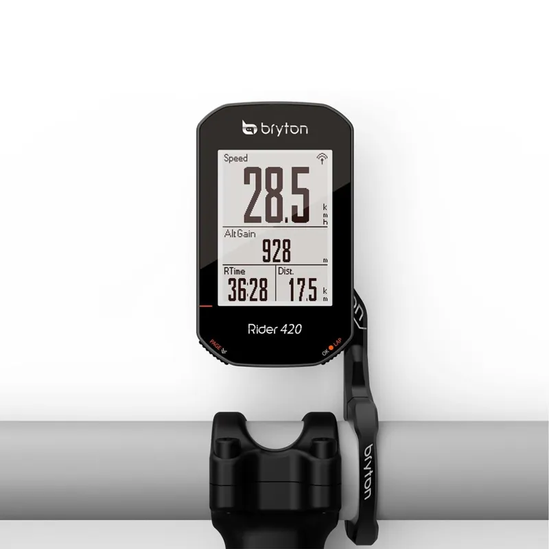 Bryton Rider 420H GPS Cycle Computer Bundle with Heart Rate-5