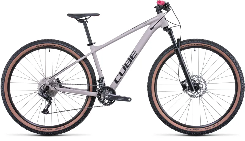 2022 Cube Access WS Race Womens Hardtail Mountain Bike - Oat Grey/Raspberry
