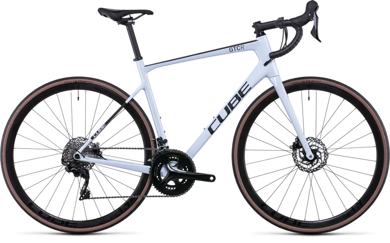 2023 Cube Attain GTC Race Road Bike - Frost White/Carbon