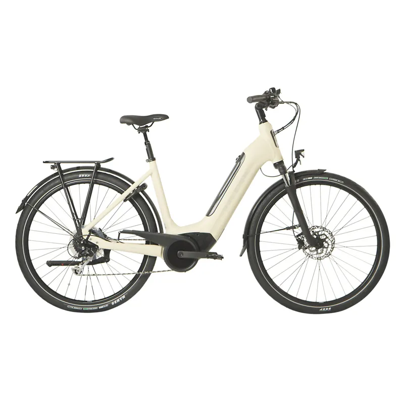 Raleigh Motus Grand Tour Low Step Derailleur Gear Electric Hybrid Bike - Cream Beige