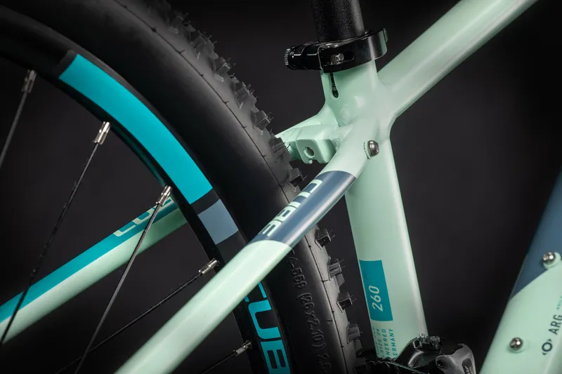 2022 Cube Acid 260 Disc 26 inch Kids Mountain Bike - Mint/Blue-2