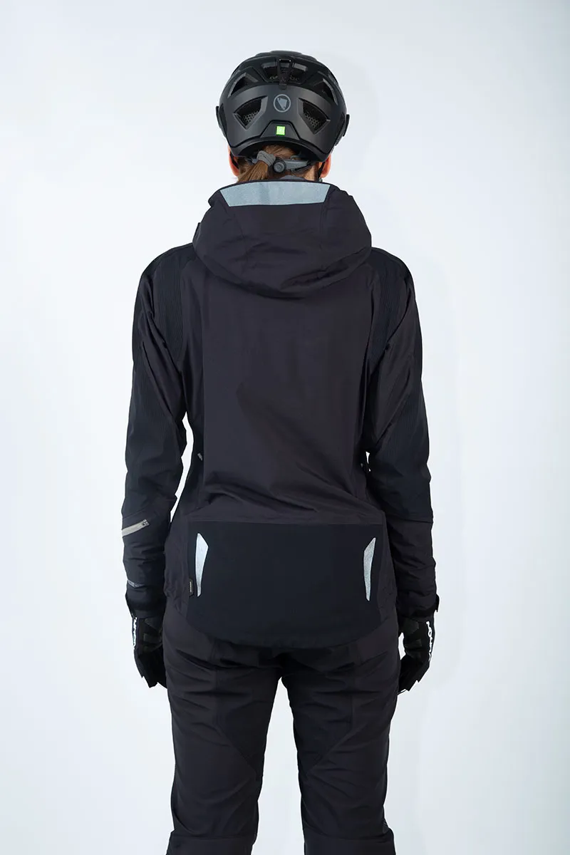 Endura MT500 Waterproof Womens Mountain Bike Jacket - Black-2