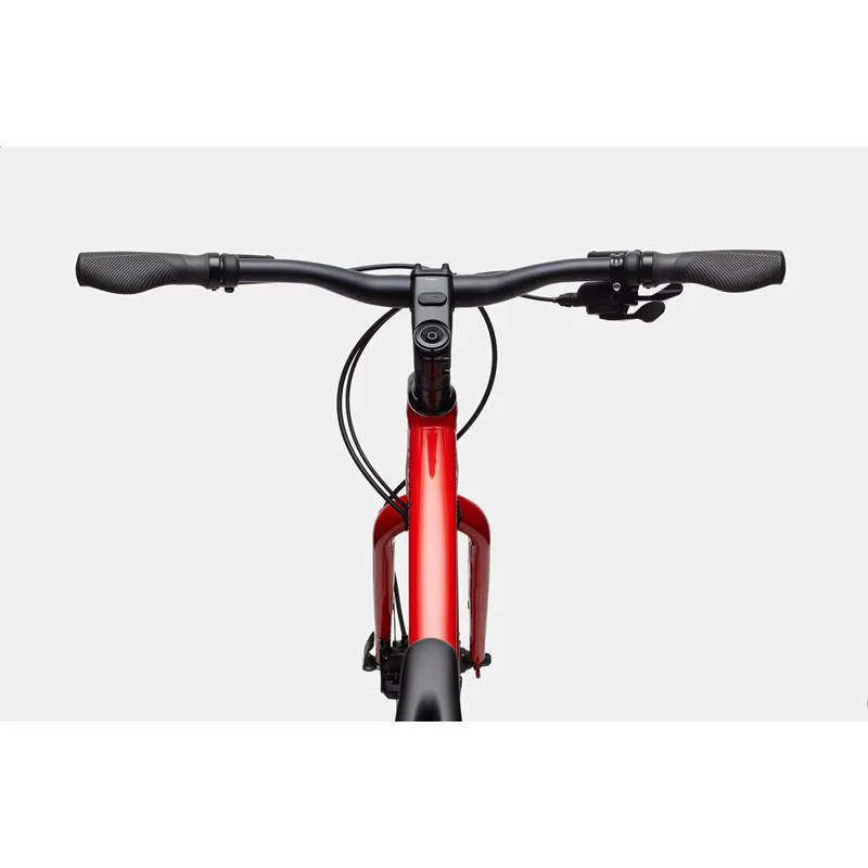 2023 Cannondale Quick Disc 4 Mens Hybrid Bike - Rally Red-4