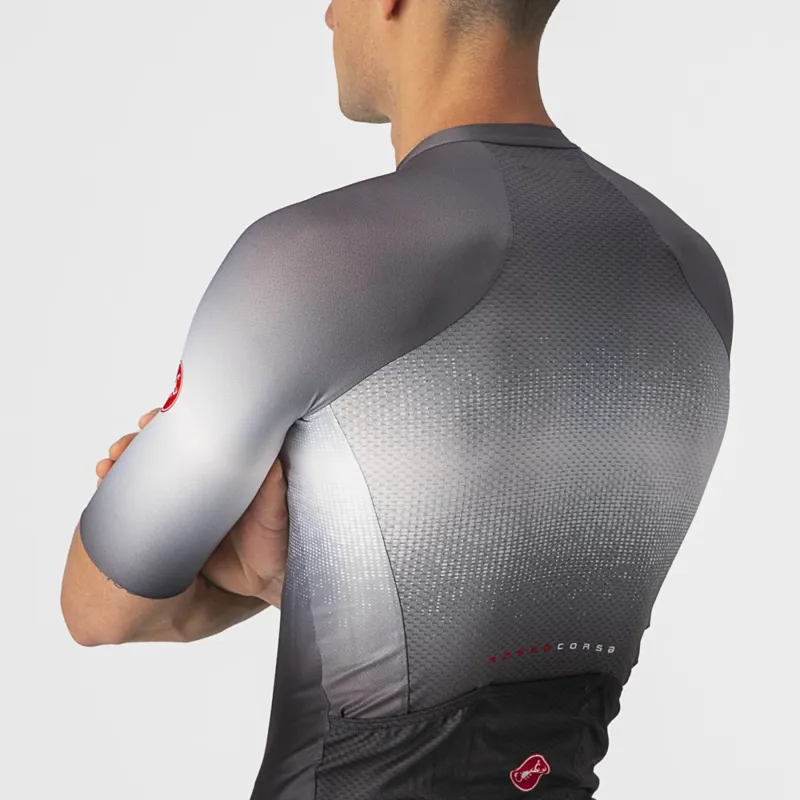 Castelli Aero Race 6.0 Mens Jersey - Light Black/Dark Grey