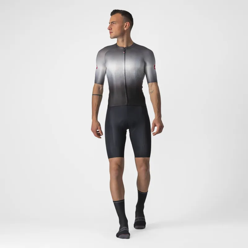 Castelli Aero Race 6.0 Mens Jersey - Light Black/Dark Grey