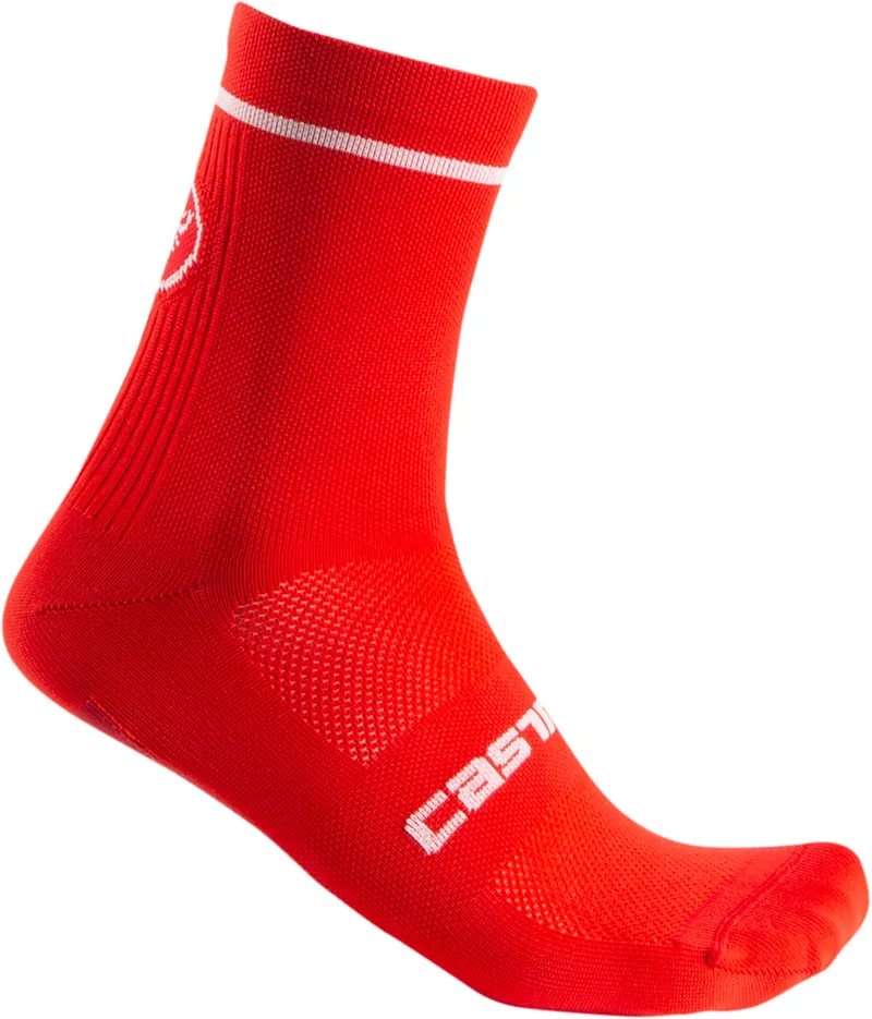 Castelli Entrata 13 Cycling Socks - Red
