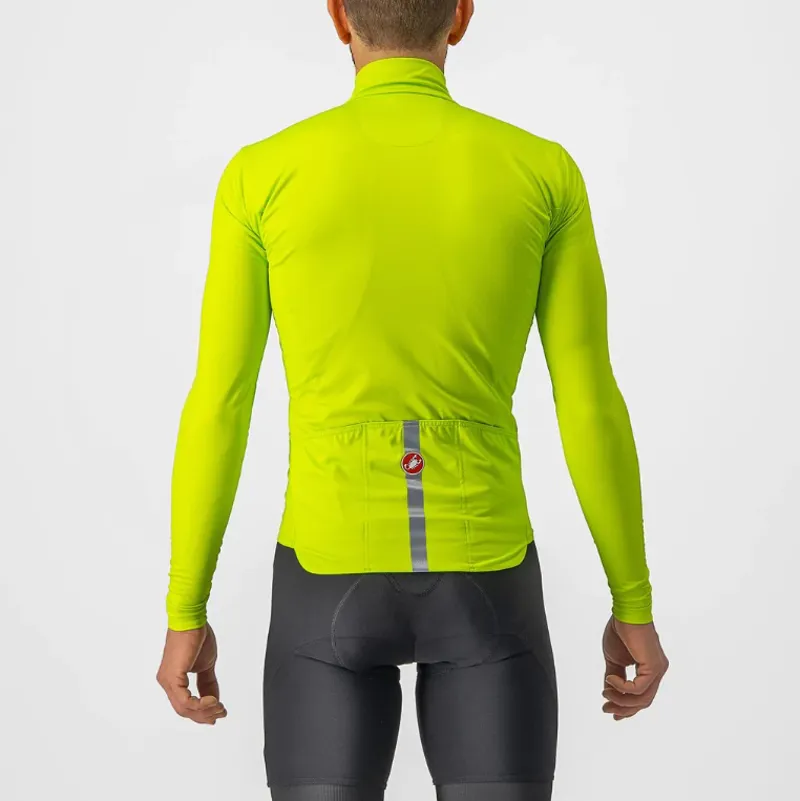 Castelli Pro Thermal Mens Mid Long Sleeve Jersey - Electric Lime-3