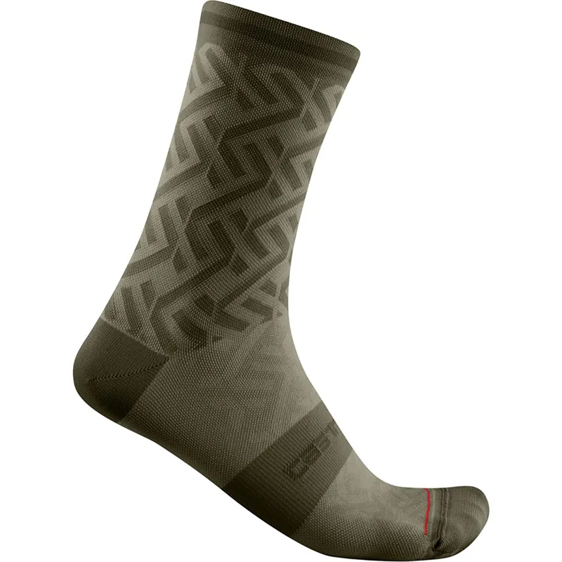 BARK GREEN One Pair Details about   Castelli TIRAMOLLA 15 Cycling Socks 
