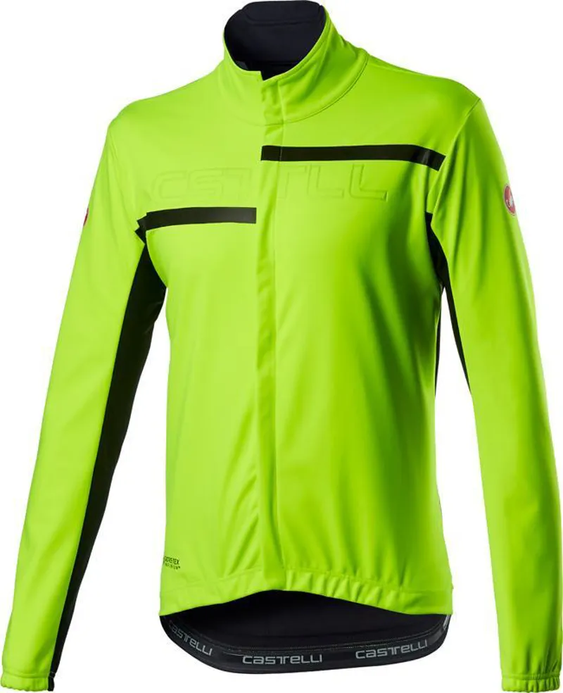 Castelli Transition 2 Mens Jacket - Yellow Fluo - Size Small