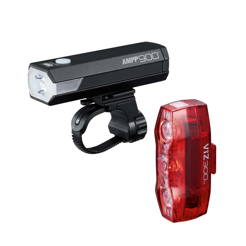 Cateye AMPP 900 / Viz 300 Bicycle Light Set