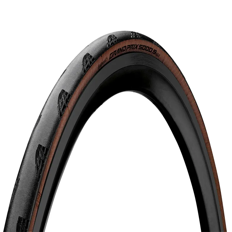 Continental Grand Prix 5000S 700c Tubeless Ready Foldable Tyre BlackChili Compound - Black/Transparent