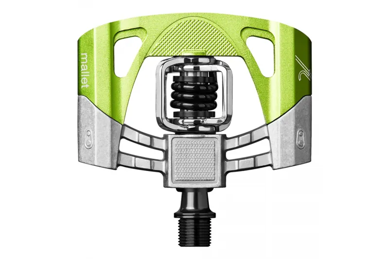 Crankbrothers Mallet 2 MTB Clip-In Pedals - Silver/Green