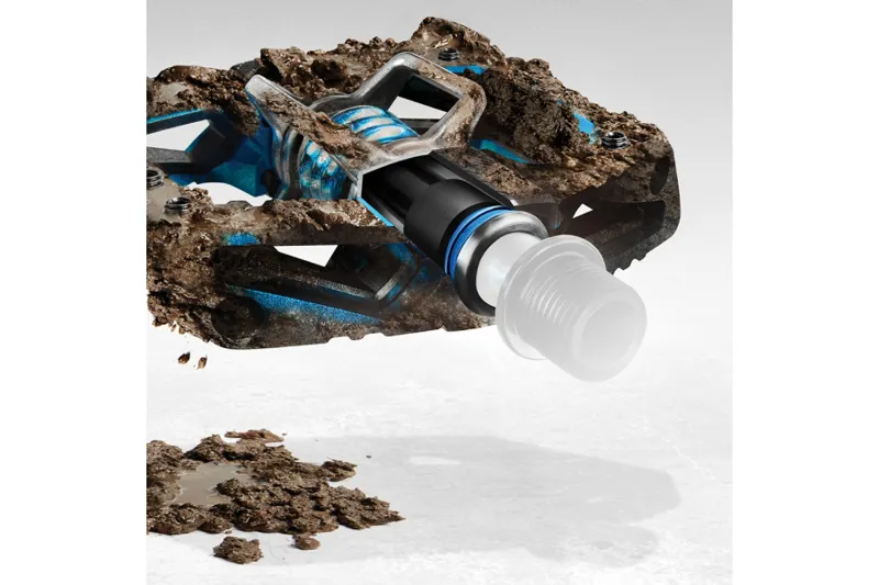 Crankbrothers Mallet E MTB Pedal Long 57mm - Black/Blue-1