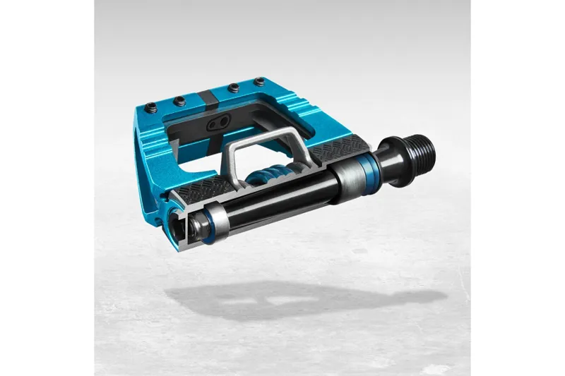 Crankbrothers Mallet E MTB Pedal Long 57mm - Black/Blue-3
