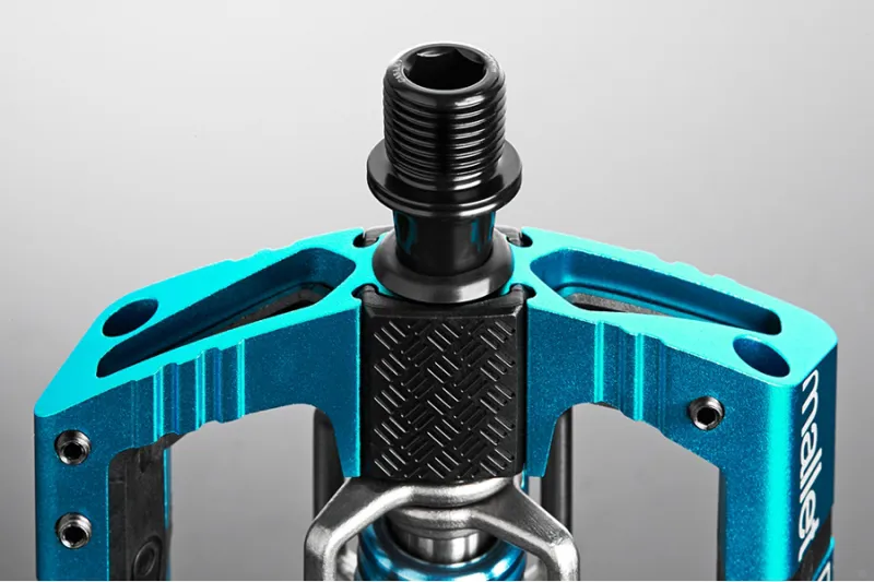 Crankbrothers Mallet E MTB Pedal Long 57mm - Black/Blue-2