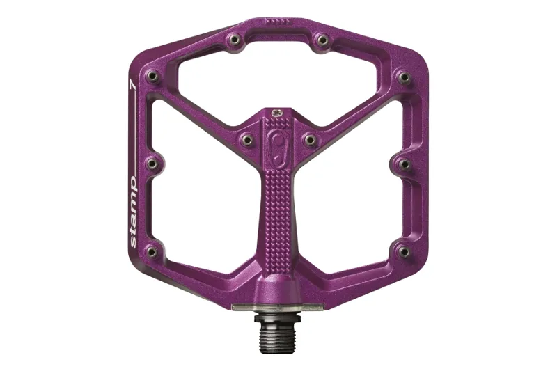 Crankbrothers Stamp 7 Flat Mountain Bike Pedal - Purple