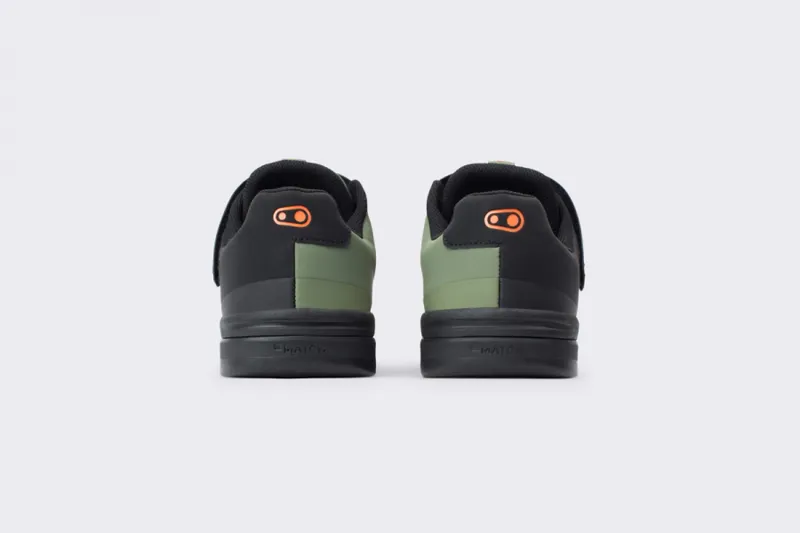 Crankbrothers Stamp Speedlace MTB Flat Shoes - Green/Black/Orange - Size UK 6-4