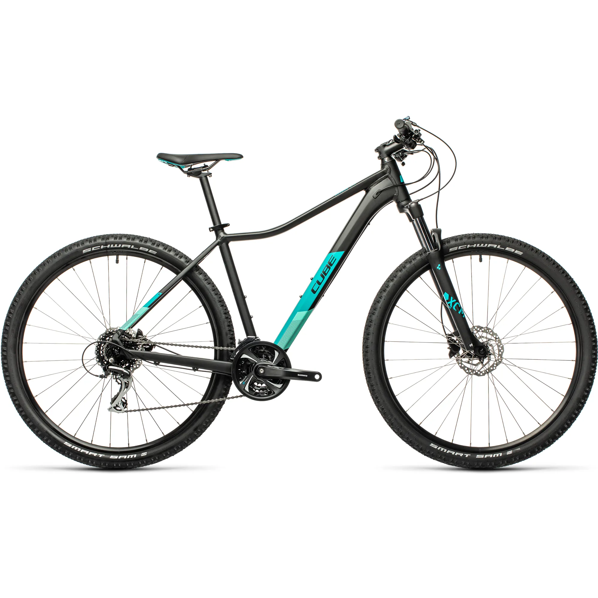 2021 Cube Access WS EXC Womens Hardtail Mountain Bike Black Blu