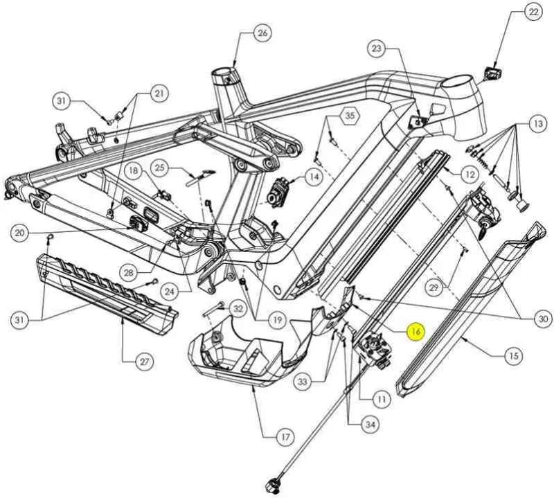 Cube Battery Cover Mount Stereo Hybrid HPC 18-05598 - Black