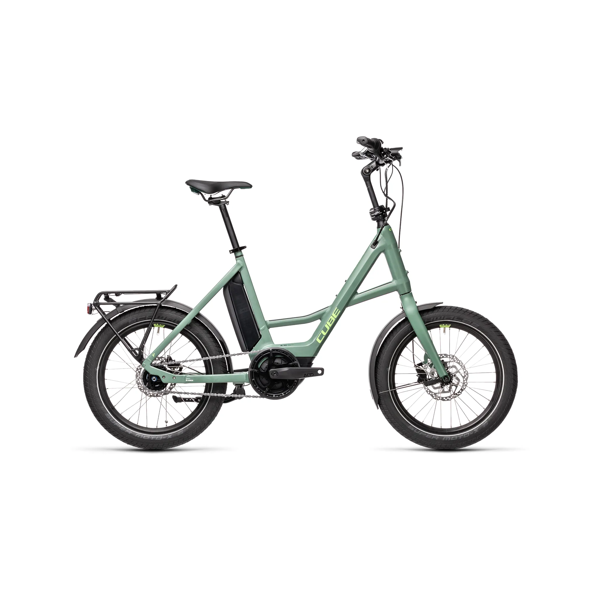 2021 Cube Compact Hybrid Electric City Bike Green Green