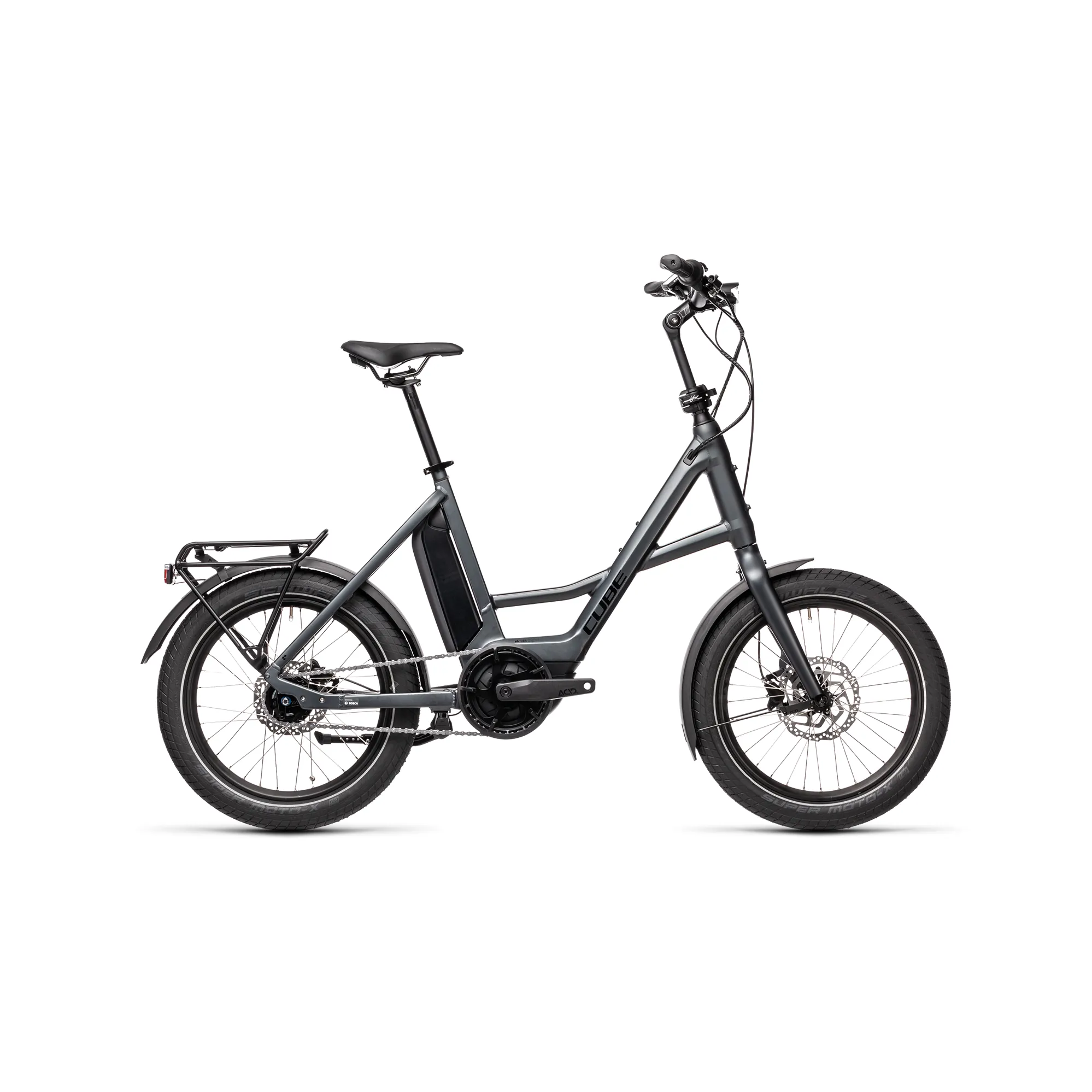 2021 Cube Compact Hybrid Electric City Bike Iridium/Black