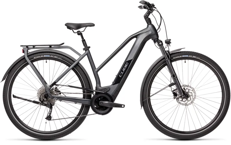 2021 Cube Kathmandu Hybrid One 500 Step-Through Electric Hybrid Bike - Iridium/Black