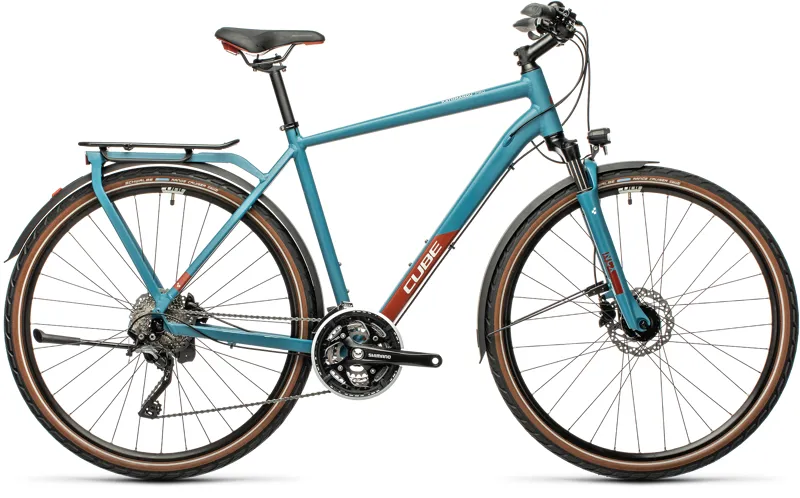 2021 Cube Kathmandu Pro Hybrid Bike - Blue/Red