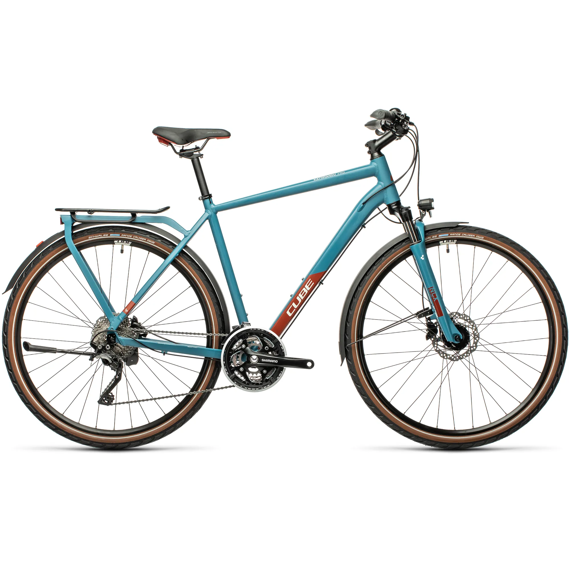 2021 Cube Kathmandu Pro Hybrid Bike Blue Red