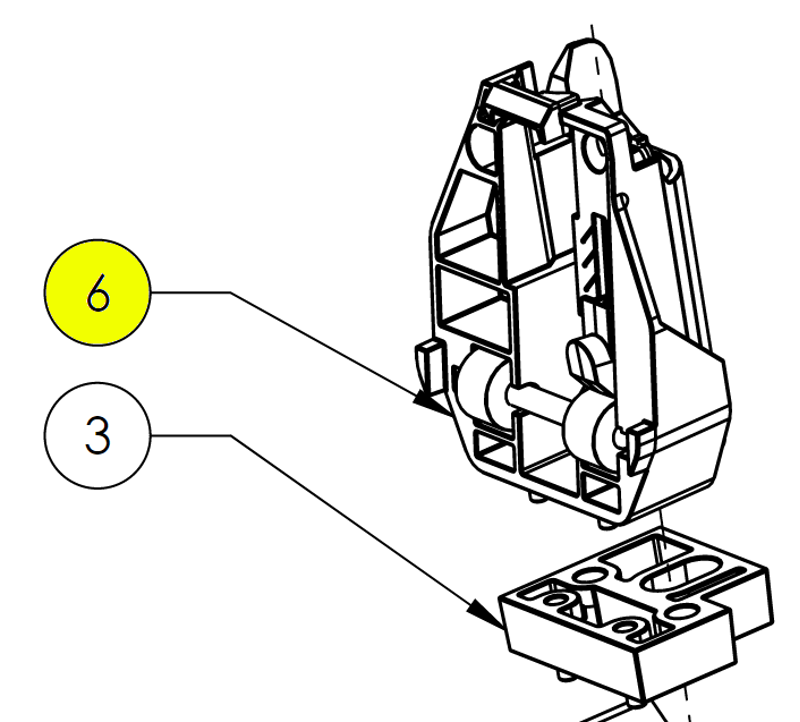 Cube Powertube Battery Lock Bracket 19-05404 - Black-1