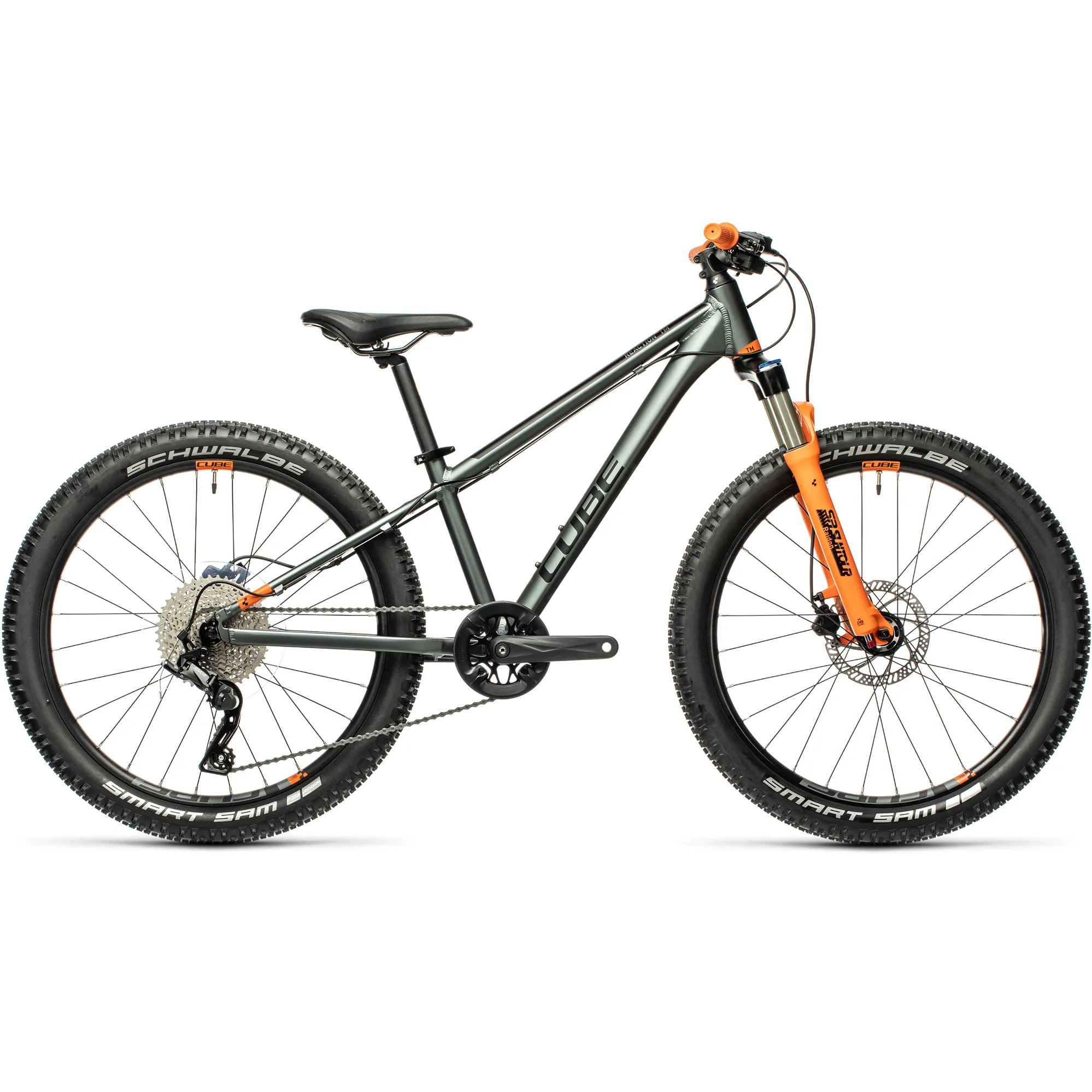 2021 Cube Reaction 240 TM Hardtail Mountain Bike Flash Grey