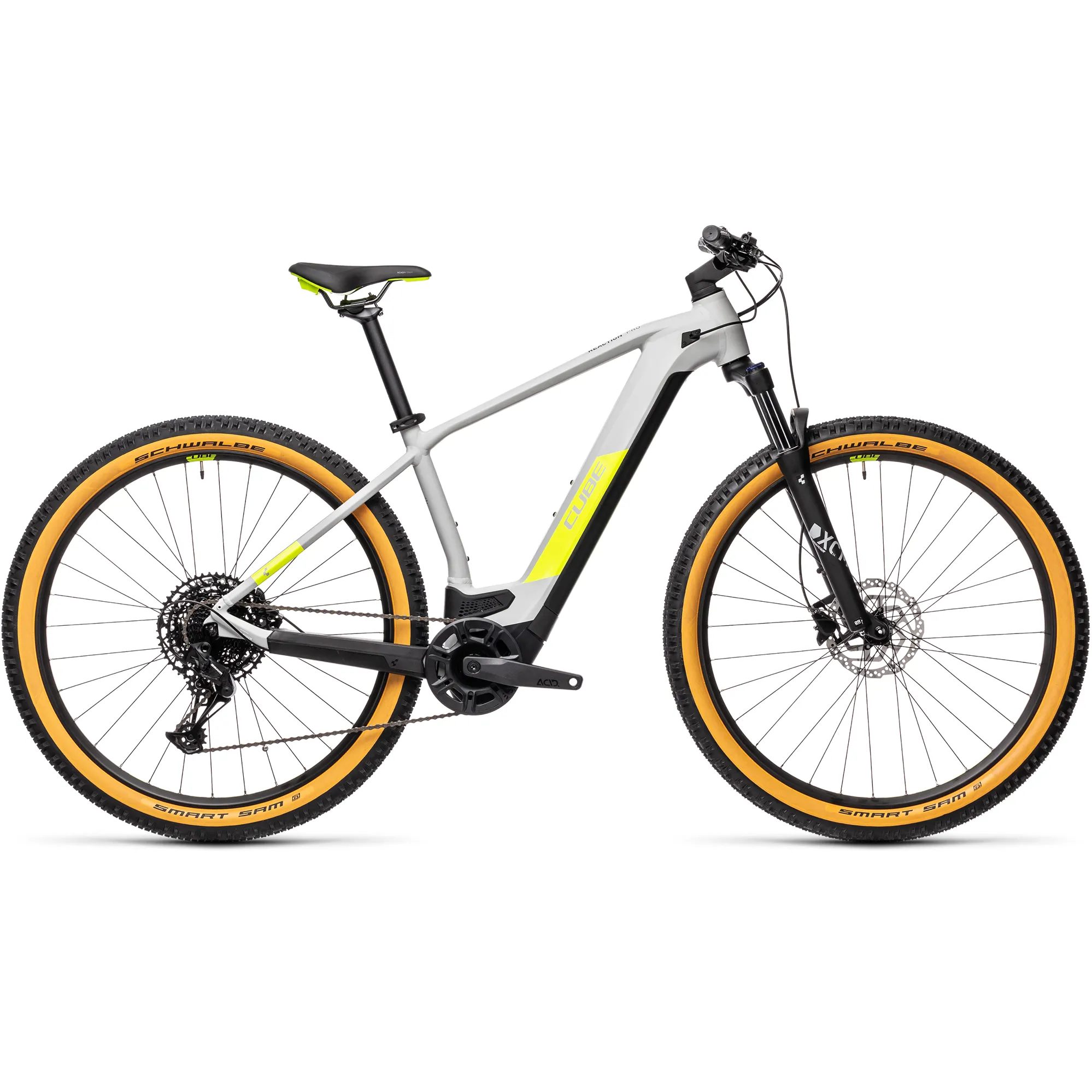 2021 Cube Reaction Hybrid Pro 625 Electric Mountain Bike Grey