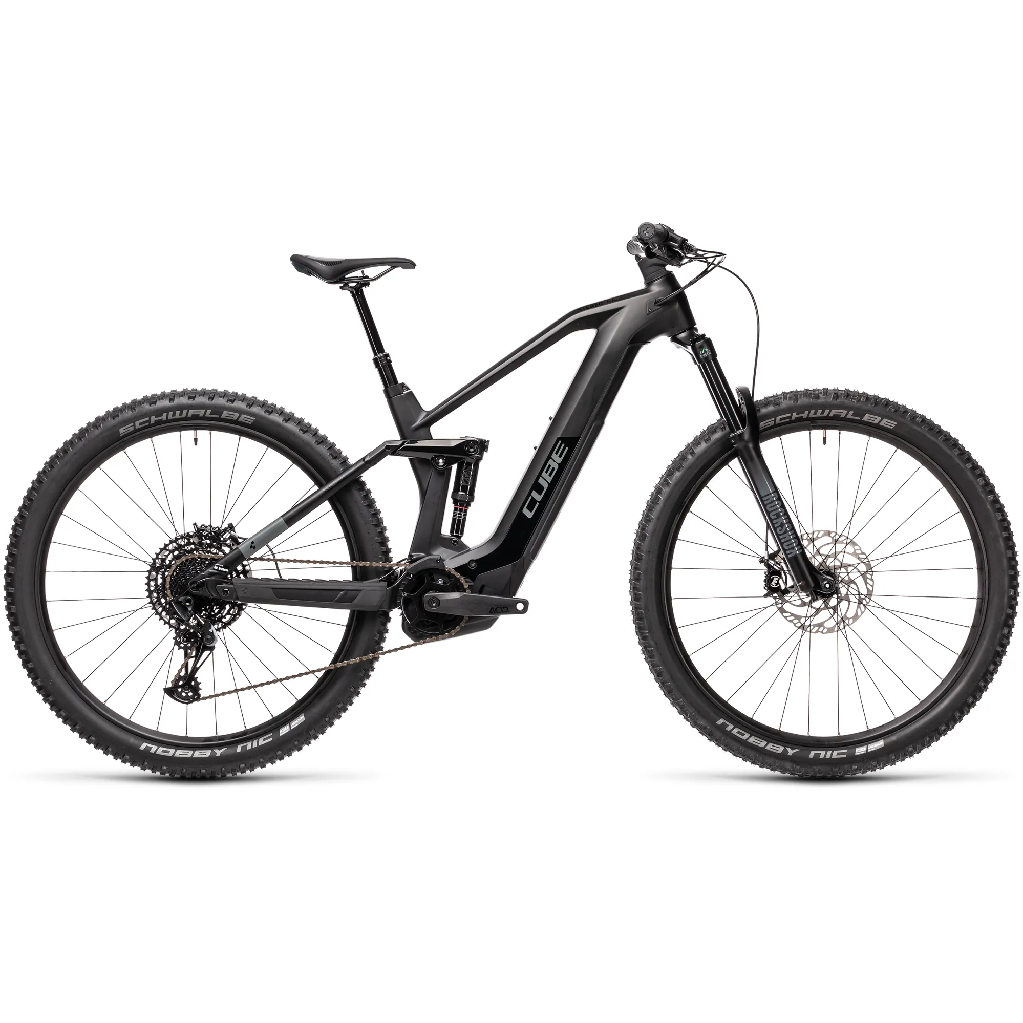 2021 Cube Stereo 140 HPC Race 625 Electric Mountain Bike Black