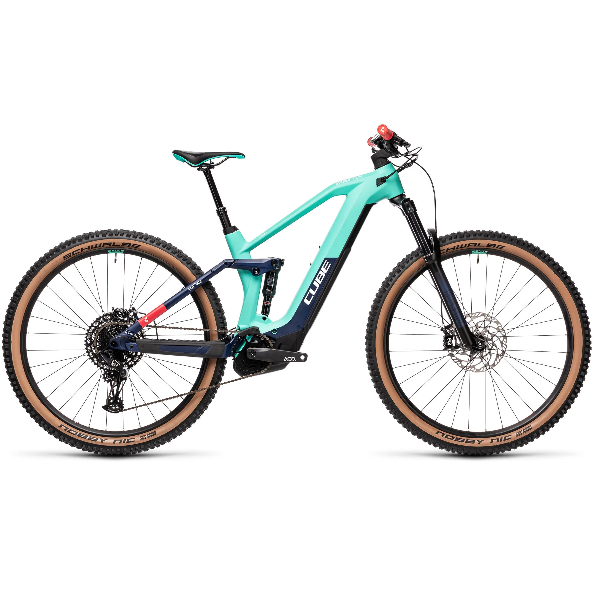 2021 Cube Stereo Hybrid 140 HPC Race 625 Electric Mountain Bike