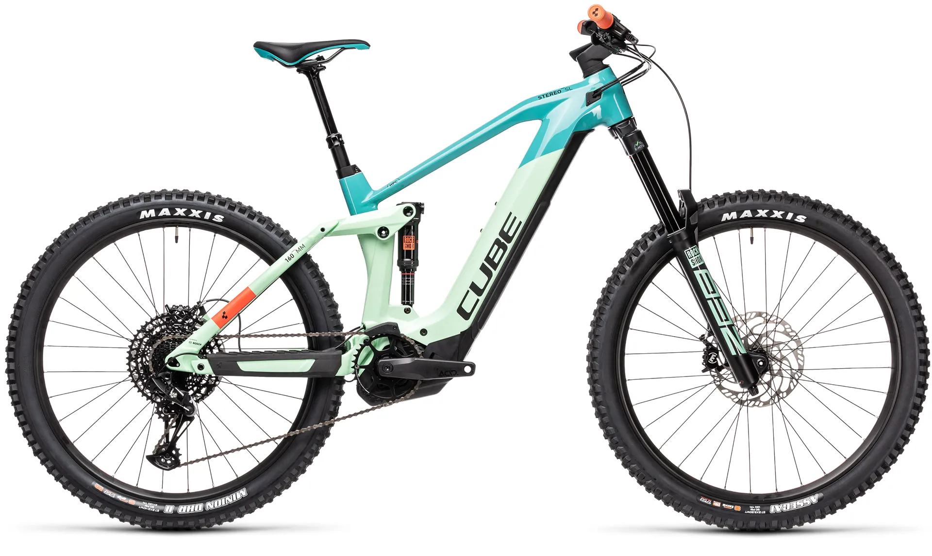 2021 Cube Stereo Hybrid 160 HPC SL 625 Electric Mountain Bike